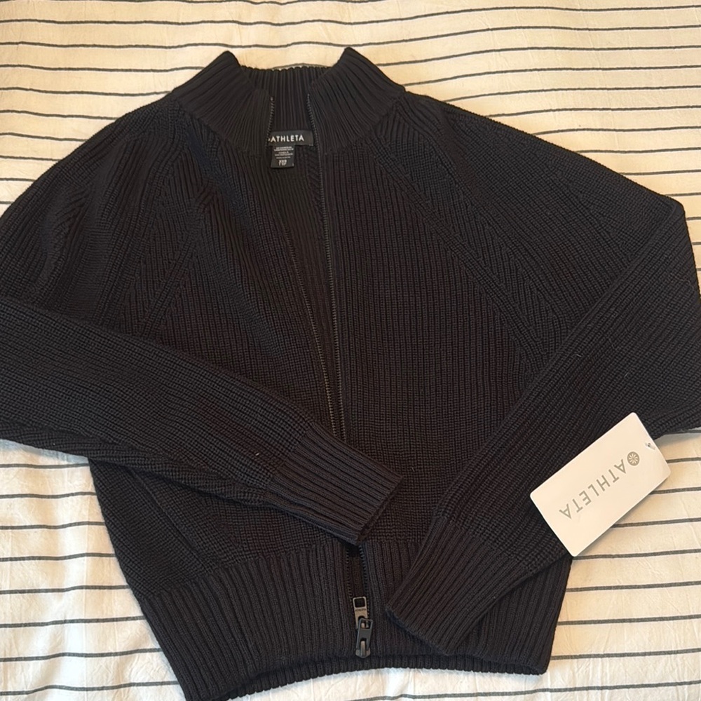 Athleta Black Thermolite Cardigan